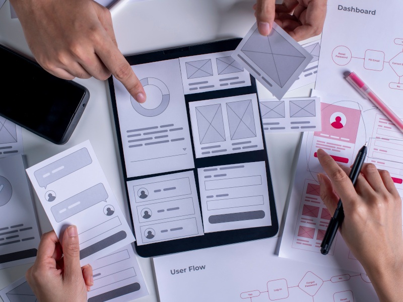 User flow and conversion optimization illustration